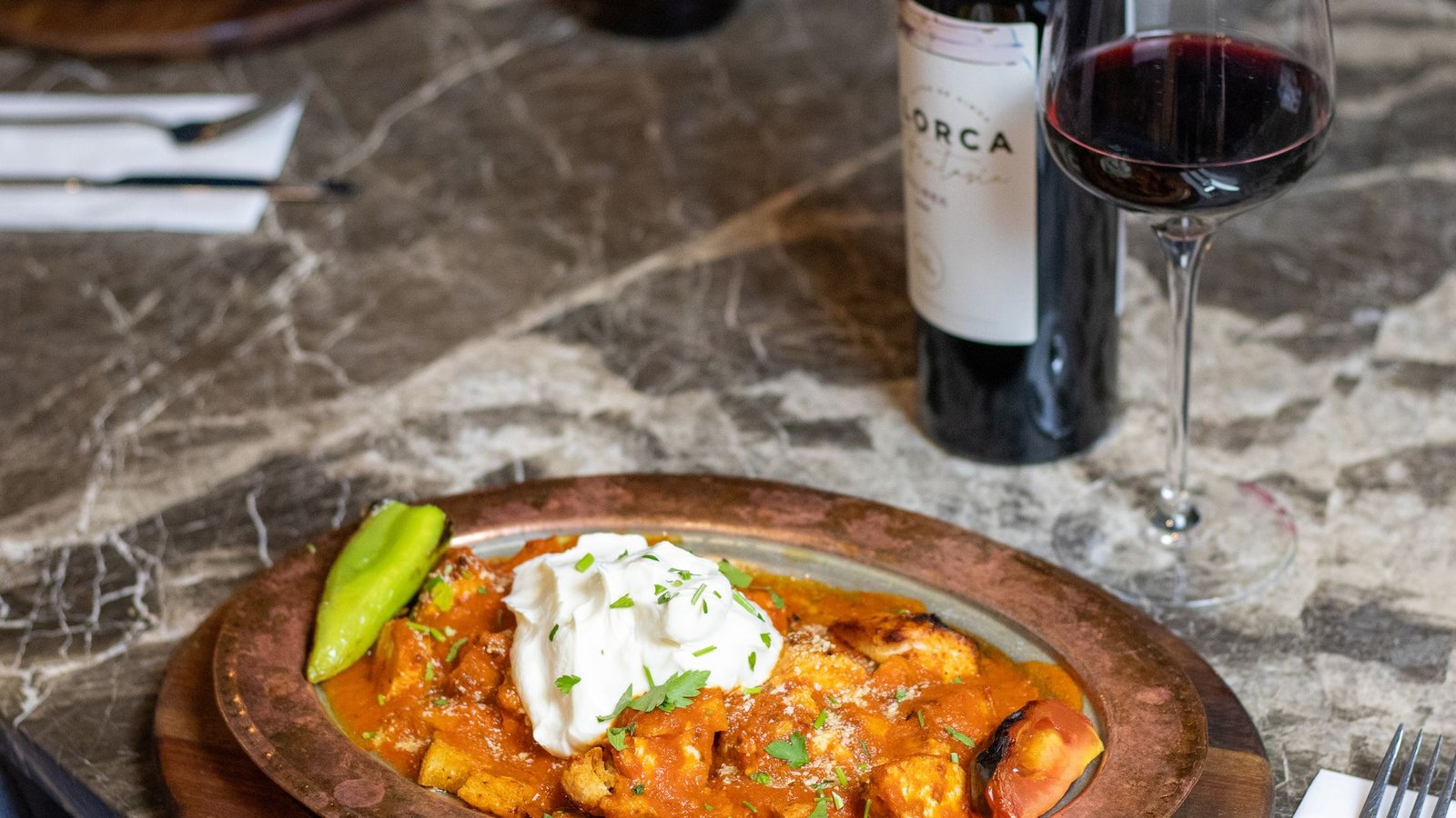 A guvec baked in the oven at Turkoman Bar & Grill